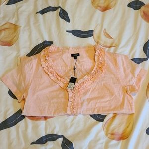 Talbots Peach Blouse